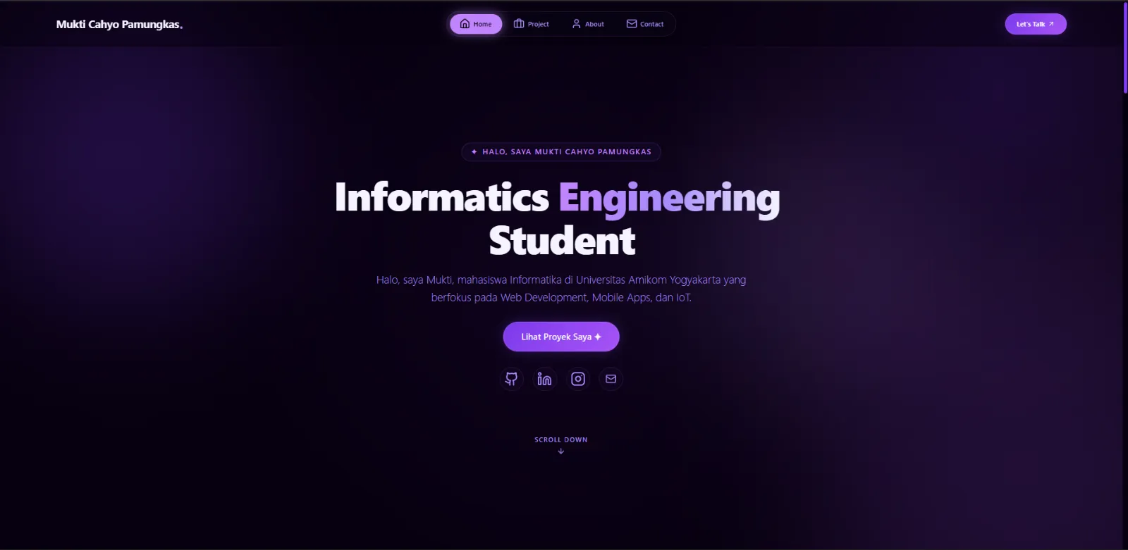 Personal Portofolio Website